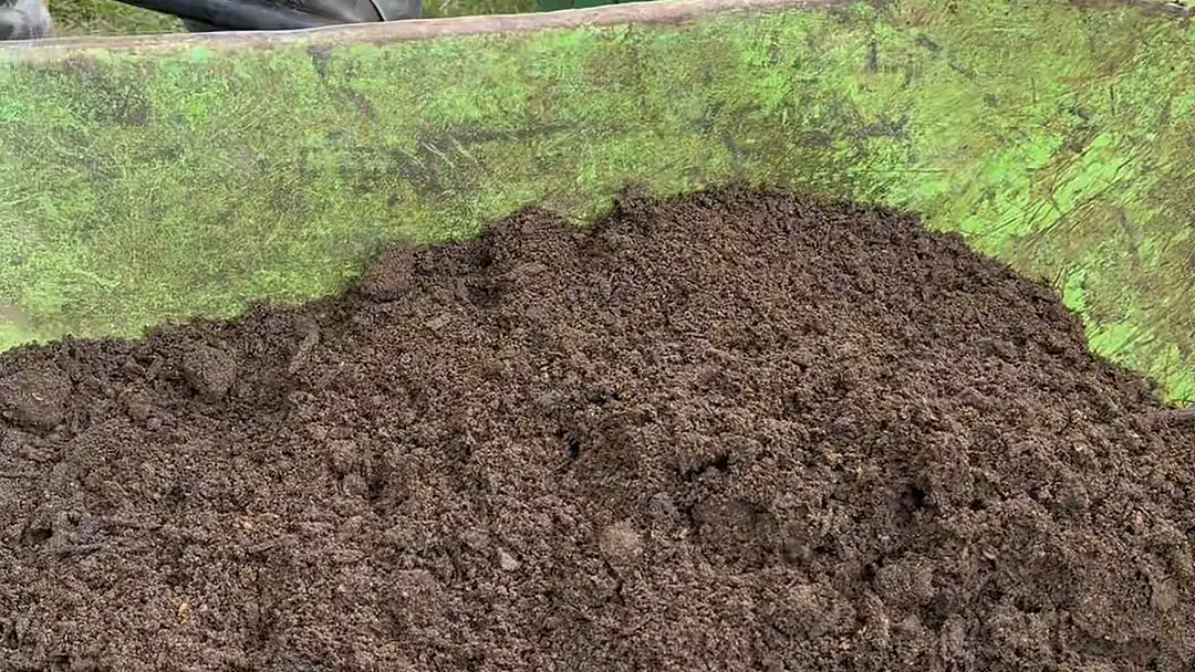 Fresh soil brought in to improve a lawn's root zone